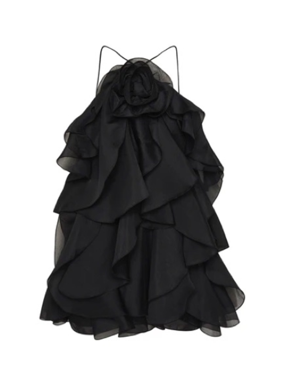 NWOT AJE Pandorea Layered Mini Dress Black Size US 12